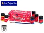 La Pajarita Kit de Témpera Escolar de 35 ml con Pincel, 6 Colores Surtidos