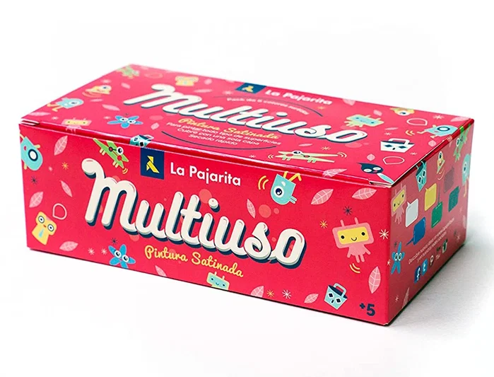 La Pajarita Kit de Témpera Escolar de 35 ml con Pincel, 6 Colores Surtidos