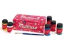 La Pajarita Kit de Témpera Escolar de 35 ml con Pincel, 6 Colores Surtidos