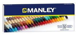 Manley Estuche 50 Ceras Blandas 60 mm Colores Surtidos