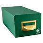 Mariola Fichero de Cartón Forrado Geltex Verde para 500 Fichas (65x95mm)