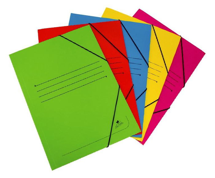 MARIOLA Carpeta con Gomas y Solapas de Cartón, Colores Surtidos (Set de 20)
