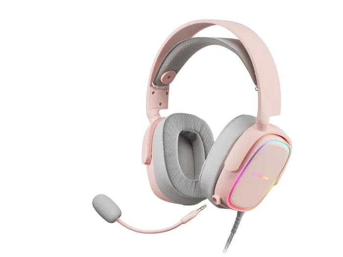 Mars Gaming MHAX Auriculares Gaming Alámbricos Over-Ear RGB Rosa con Micrófono Extraíble - Compatibles con PC, PS4, PS5, Xbox, Nintendo Switch, Smartphone
