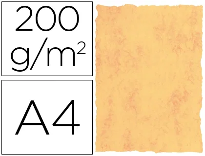 Michel Papel Pergamino Troquelado Amarillo A4 200g 25u