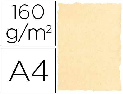 Michel Papel Pergamino Troquelado Crema A4 160g Pack 25u