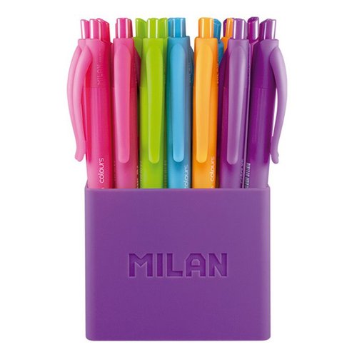 Milan Bolígrafo P1 Touch Colours Surtido Bote de 24 Unidades Milan Bolígrafo P1 Touch Colours Surtido Bote de 24 Unidades