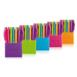 Milan P1 Touch Colours Bolígrafos Retráctiles Surtidos Bote 24 UD