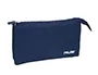 Milan Bolso Escolar Portatodo 1918 Collection 3 Cremalleras 5 Compartimentos Azul Marino 22x12x4 cm