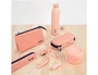 Milan Estuche portatodo 1918 Collection rosa con 3 cremalleras y 5 compartimentos