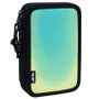 Milan Estuche de 2 Pisos Sunset Negro y Verde con Contenido