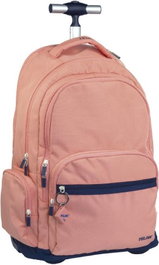 Milan Mochila con Ruedas Serie 1918 Rosa 25 L 6 Cremalleras