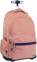 Milan Mochila con Ruedas Serie 1918 Rosa 25 L 6 Cremalleras