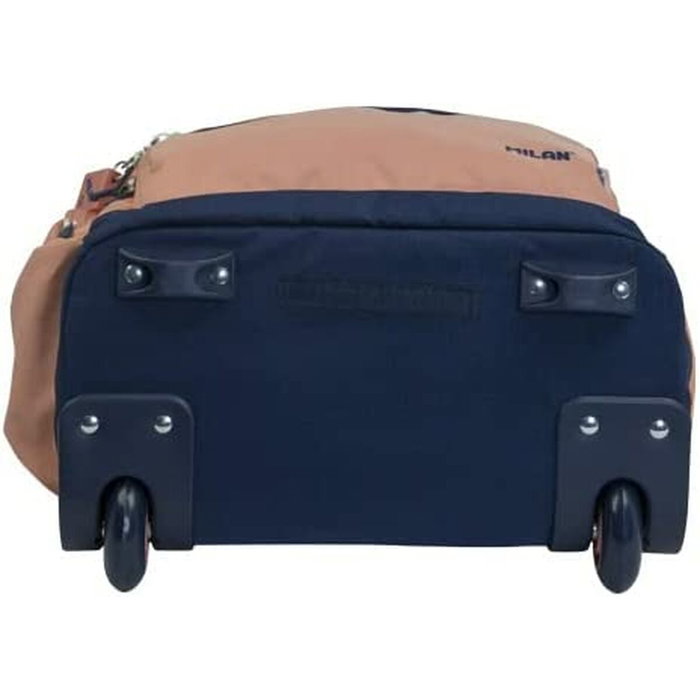 Milan Mochila con Ruedas Serie 1918 Rosa 25 L 6 Cremalleras