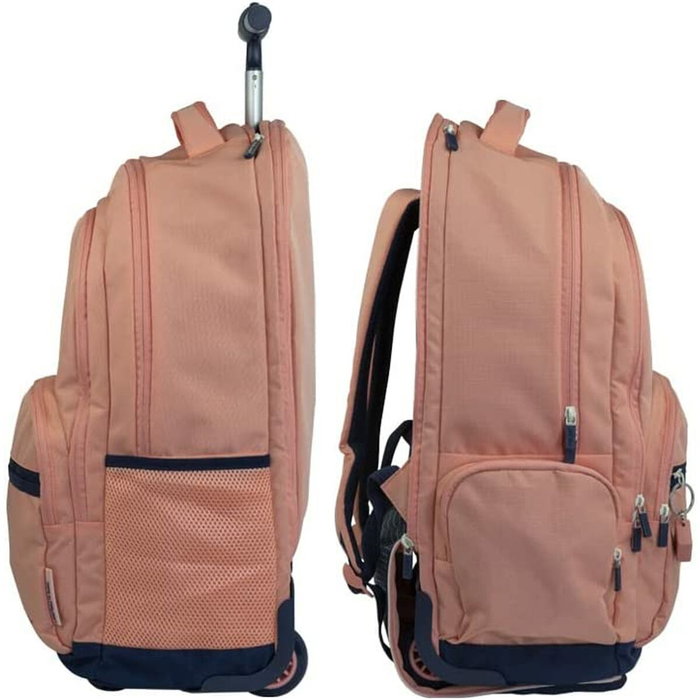 Milan Mochila con Ruedas Serie 1918 Rosa 25 L 6 Cremalleras