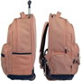 Milan Mochila con Ruedas Serie 1918 Rosa 25 L 6 Cremalleras
