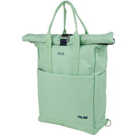 Milan Serie 1918 Mochila Urbana C-Cierre Superior Enrrollable 10 L Verde
