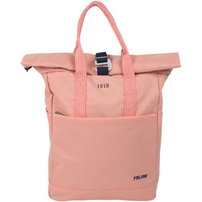 Milan Serie 1918 Mochila Urbana C-Cierre Superior Enrrollable 10 L Rosa