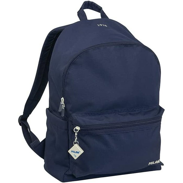 Milan Mochila Urbana Clásica Serie 1918 22 L Azul Marino Tejido Ripstop