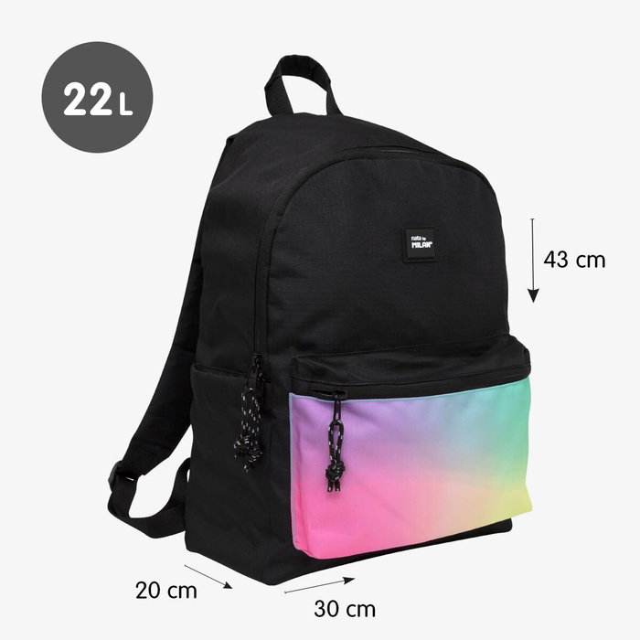 Milan Mochila Sunset 22 L Negro