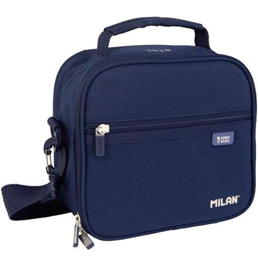 Milán Bolsa Isotérmica Porta Alimentos Serie 1918 Azul Marino con 3 Recipientes 3,5 L Milán Bolsa Isotérmica Porta Alimentos Serie 1918 Azul Marino con 3 Recipientes 3,5 L
