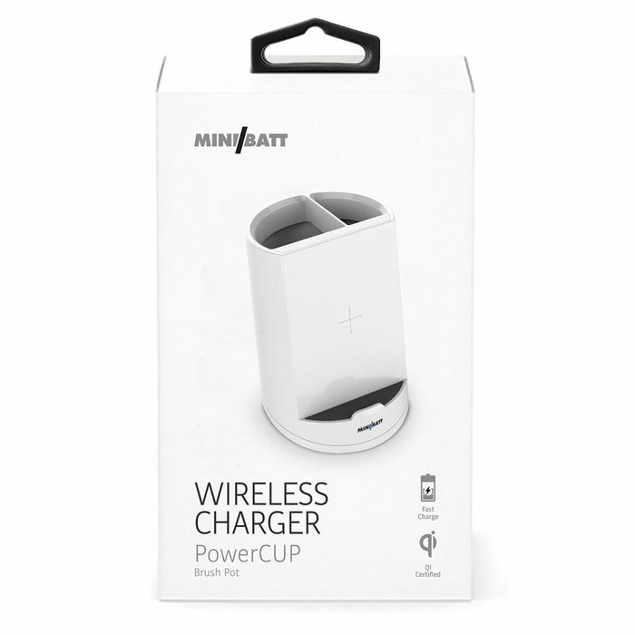 Mnibatt MiniBatt Power CUP Cargador Inalámbrico Qi Blanco