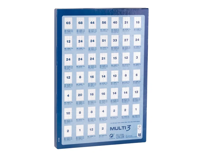 Apli Etiquetas Adhesivas Multi3 70x37 mm, 100 Hojas Apli Etiquetas Adhesivas Multi3 70x37 mm, 100 Hojas