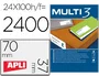 Apli Etiquetas Adhesivas Multi3 70x37mm Blanco