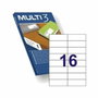 Apli Multi3 Etiquetas Adhesivas 105x37mm 100 Hojas