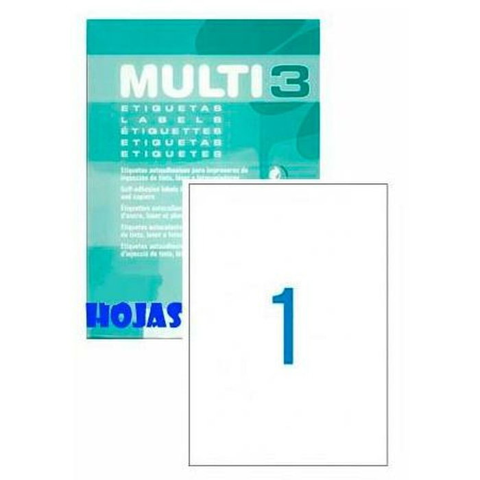 Apli Multi3 Etiquetas Adhesivas 210x297 mm Blanco