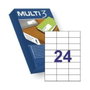 Apli Multi-3 Etiquetas Adhesivas 70x37mm Blanco Caja de 500 Hojas