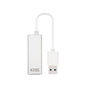 Nano Cable Adaptador USB 3.0 a Ethernet Gigabit 10/100/1000 Mbps, 15 cm, Plata