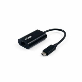Nilox Adaptador USB-C a RJ45 Gigabit Ethernet Negro