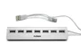 Nilox Hub 7 Puertos USB 2.0 de Aluminio Gris