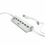 Nilox Hub 7 puertos USB 2.0 de Aluminio Gris