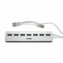 Nilox Hub 7 puertos USB 2.0 de Aluminio Gris