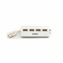 Nilox Hub 4 Puertos USB 2.0 Aluminio Negro