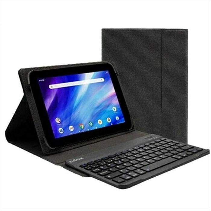 Nilox Funda con Teclado Bluetooth para Tabletas de 9,7 a 10,5 Pulgadas, Negro Nilox Funda con Teclado Bluetooth para Tabletas de 9,7 a 10,5 Pulgadas, Negro