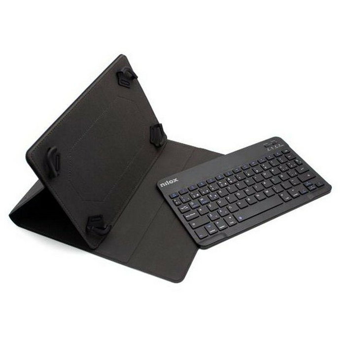 Nilox Funda con Teclado Bluetooth para Tabletas de 9,7 a 10,5 Pulgadas, Negro Nilox Funda con Teclado Bluetooth para Tabletas de 9,7 a 10,5 Pulgadas, Negro