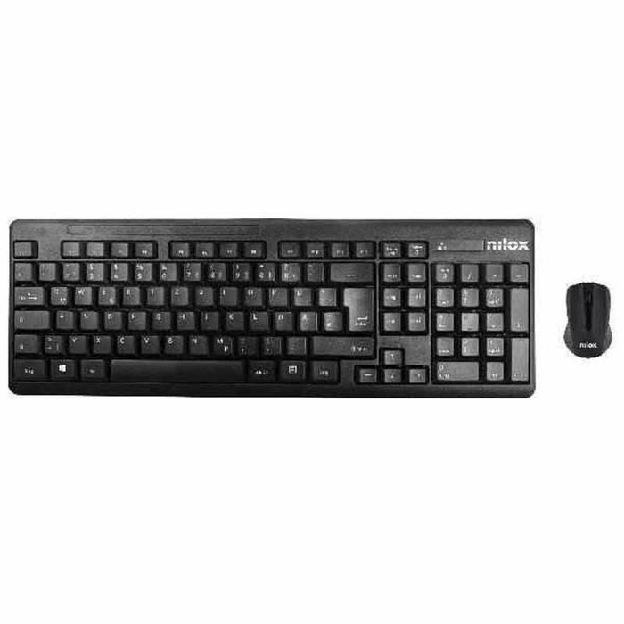 Nilox Combo Teclado y Ratón Inalámbrico Negro Nilox Combo Teclado y Ratón Inalámbrico Negro