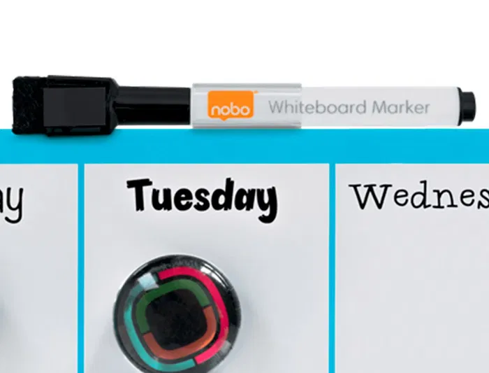 Nobo Planificador Semanal Magnético Pizarra Borrado en Seco Azul 140x360 mm Nobo Planificador Semanal Magnético Pizarra Borrado en Seco Azul 140x360 mm