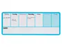 Nobo Planificador Semanal Magnético Pizarra Borrado en Seco Azul 140x360 mm