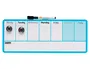 Nobo Planificador Semanal Magnético Pizarra Borrado en Seco Azul 140x360 mm