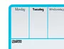 Nobo Planificador Semanal Magnético Pizarra Borrado en Seco Azul 140x360 mm
