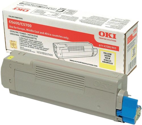 OKI Tóner Amarillo 43381905 para C5600 y C5700