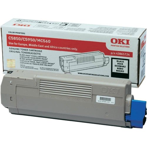 OKI Cartucho de Tóner Negro 43865724 para C5850/C5950/MC560