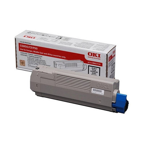 OKI Cartucho de Tóner Negro 43865724 para C5850/C5950/MC560