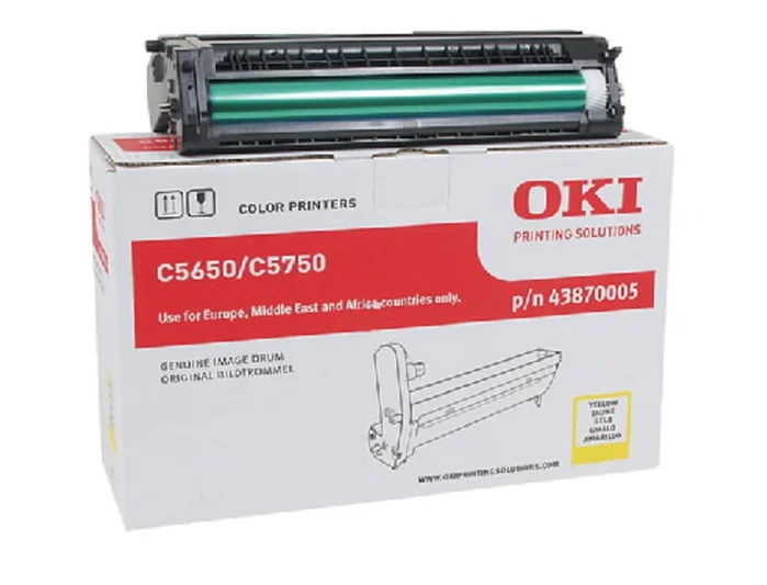 OKI Unidad de tambor Amarillo 43870005 para C5650/C5750