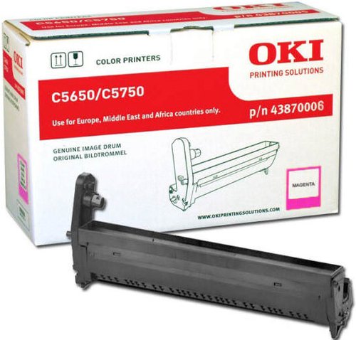 OKI Unidad de tambor magenta 43870006 para C5650/C5750