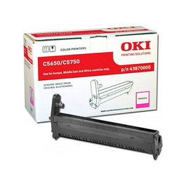 OKI Toner 43870006 Original - Tambor de Imagen Magenta para C5650, C5750 | 20000 Páginas | Impresión Láser