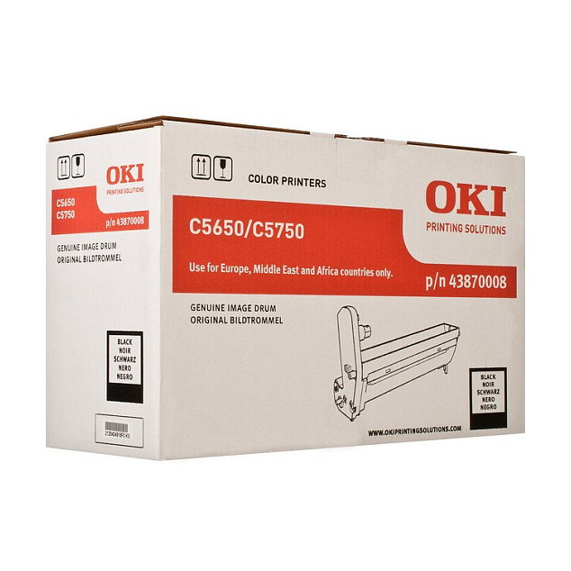 OKI Tambor de imagen Negro 43870008 para C5650/C5750